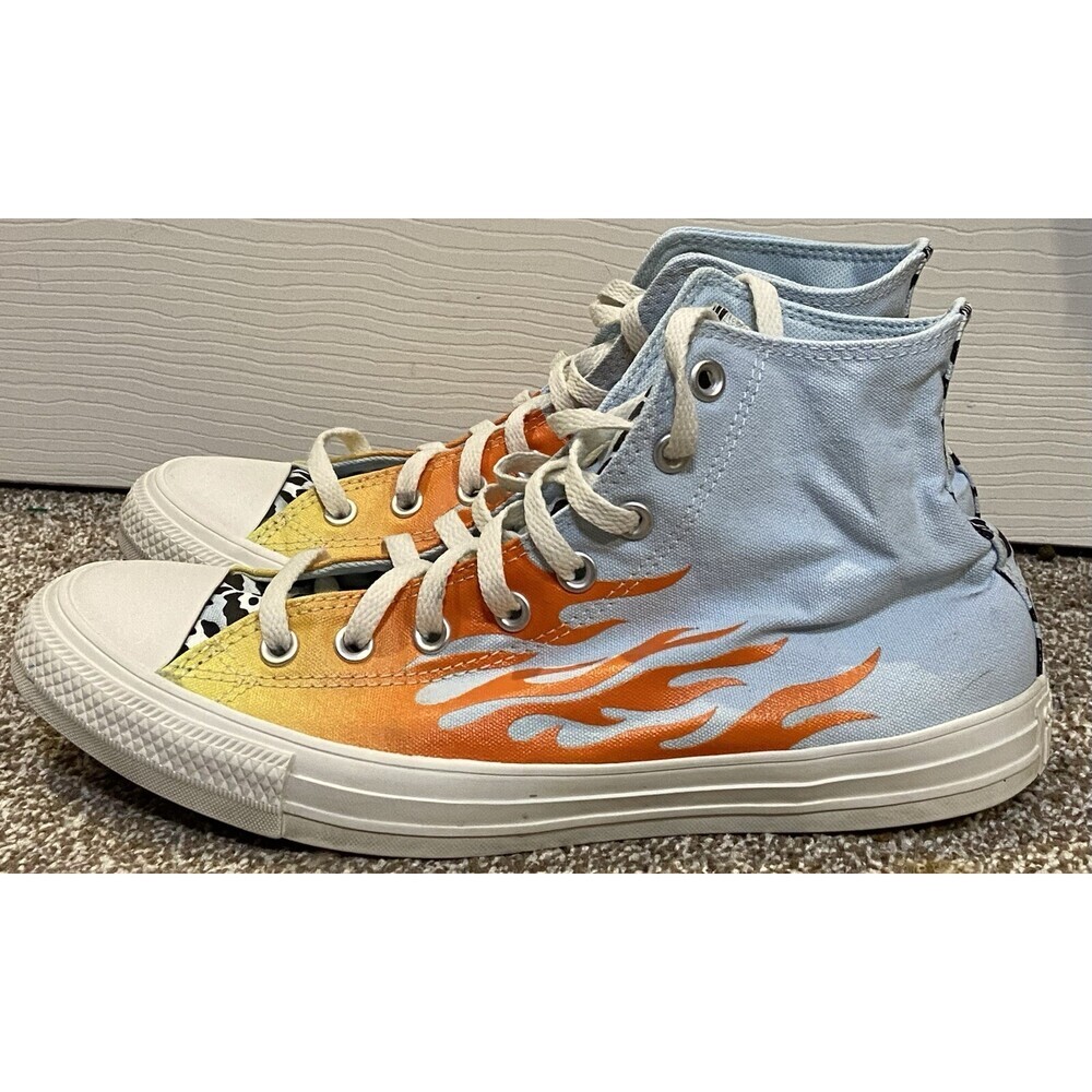 Converse Chuck Taylor All Star High Twisted Archive Print Flame M9.5/ W11.5 EUC